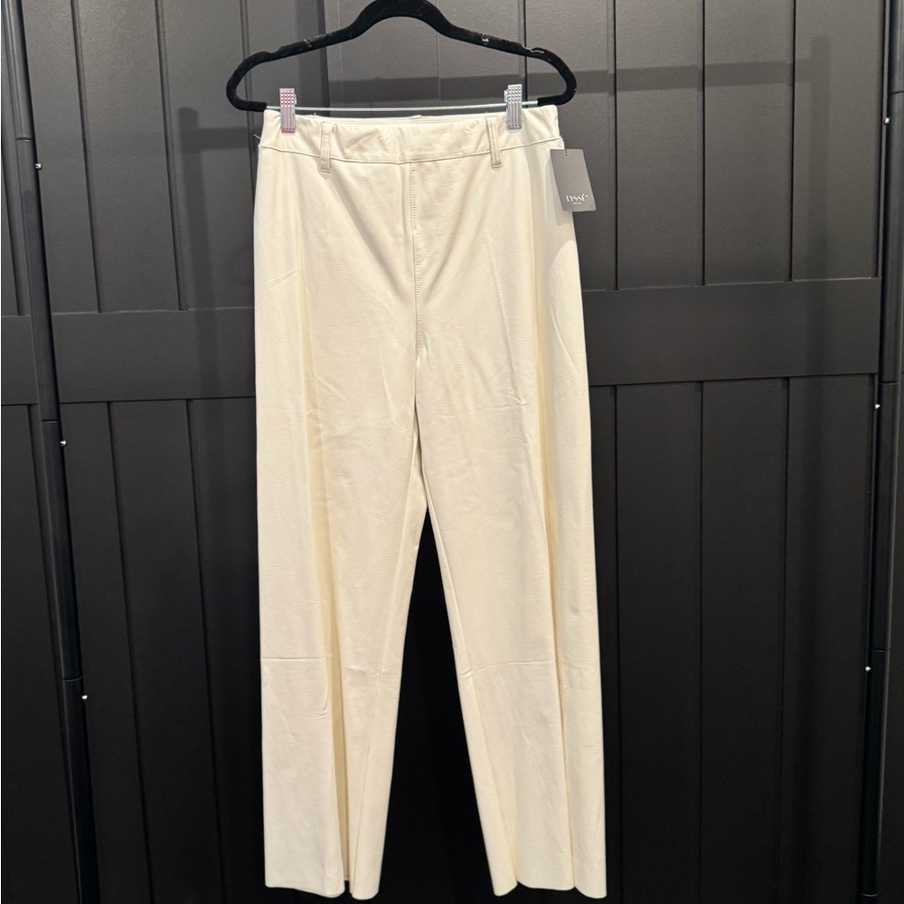 Lysse Cream Snow White vegan leather Women's Pants